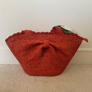 Target and Kate Spade collab Red Rattan Purse